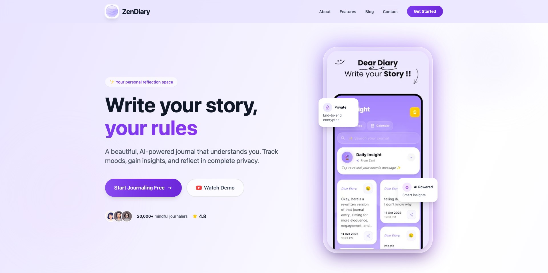 ZenDiary Screenshot