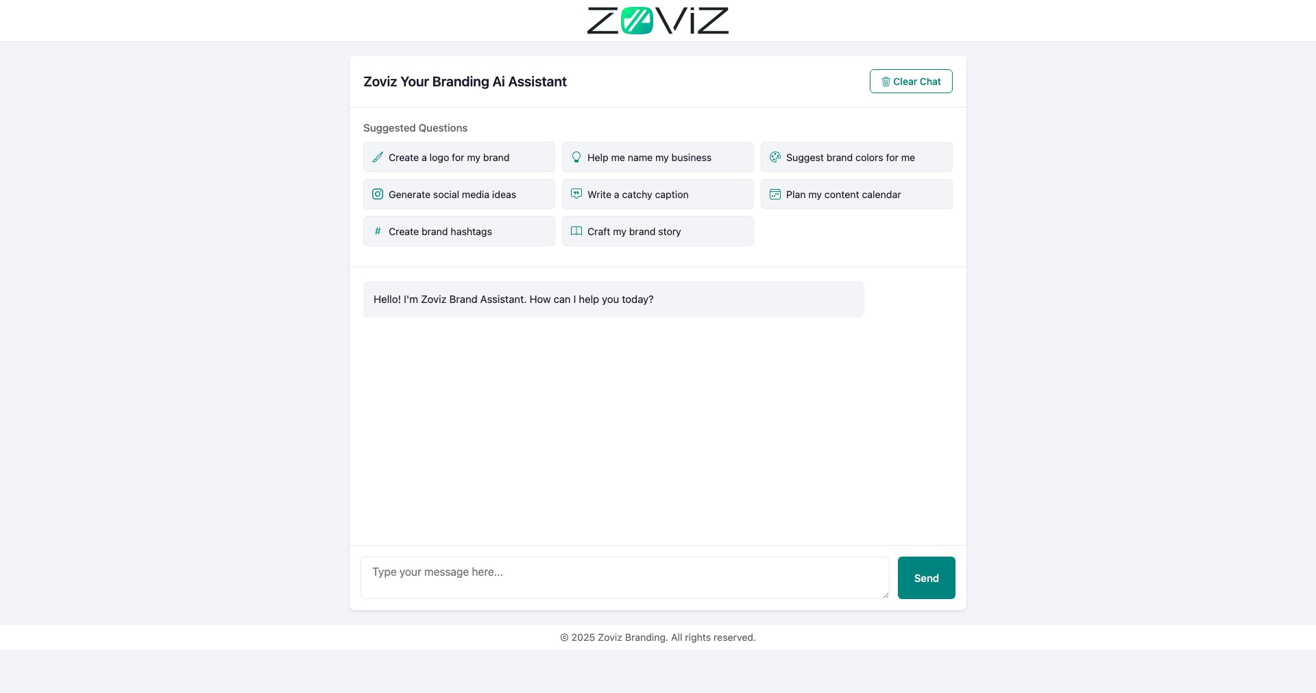 Zoviz Branding Expert Screenshot