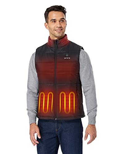 Large image for amazon product "ORORO Men's Lightweight Heated Vest"