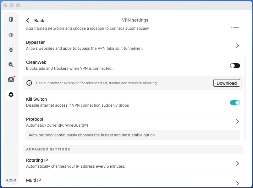 surfshark kill switch setting mac app 2026