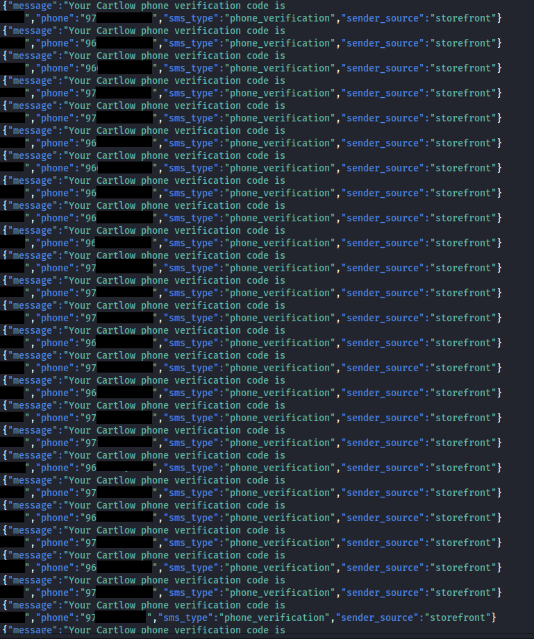 Cartlow data leak