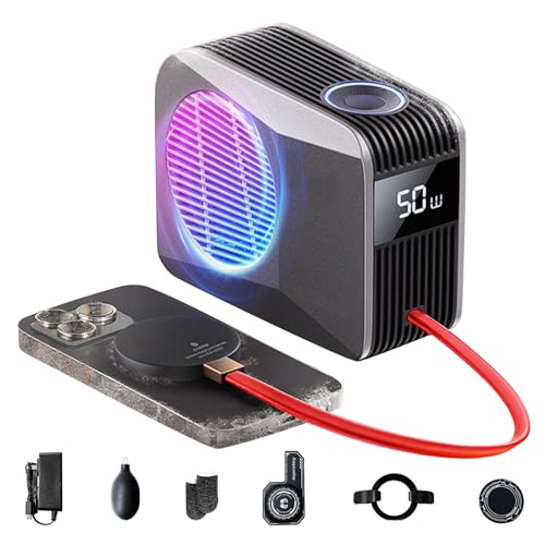 Large image for amazon product "WHYNOTRY 50W Magnetic Phone Cooler with RGB"