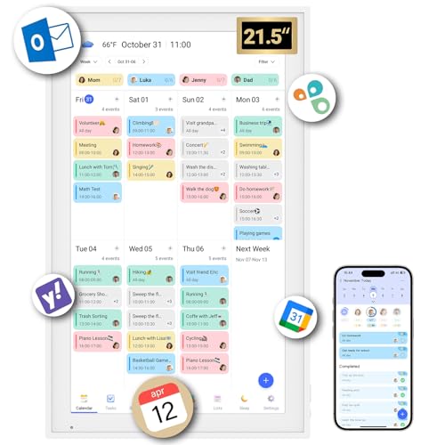 Large image for amazon product "BSIMB 21.5-inch Smart Digital Calendar"