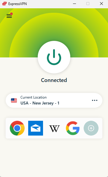 ExpressVPN Windows interface february 2026