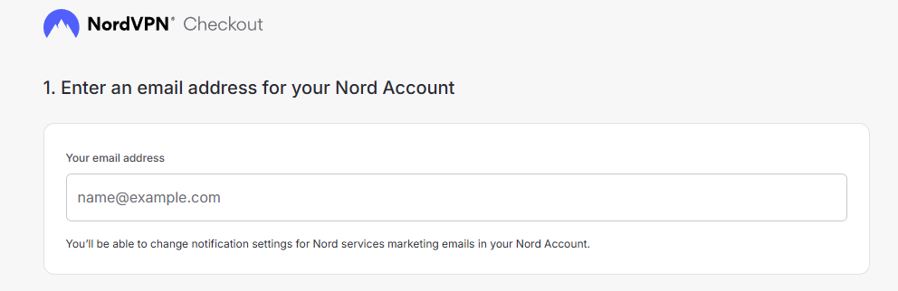 NordVPN checkout email