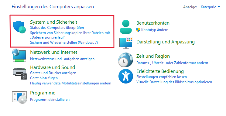 windows system und sicherheit