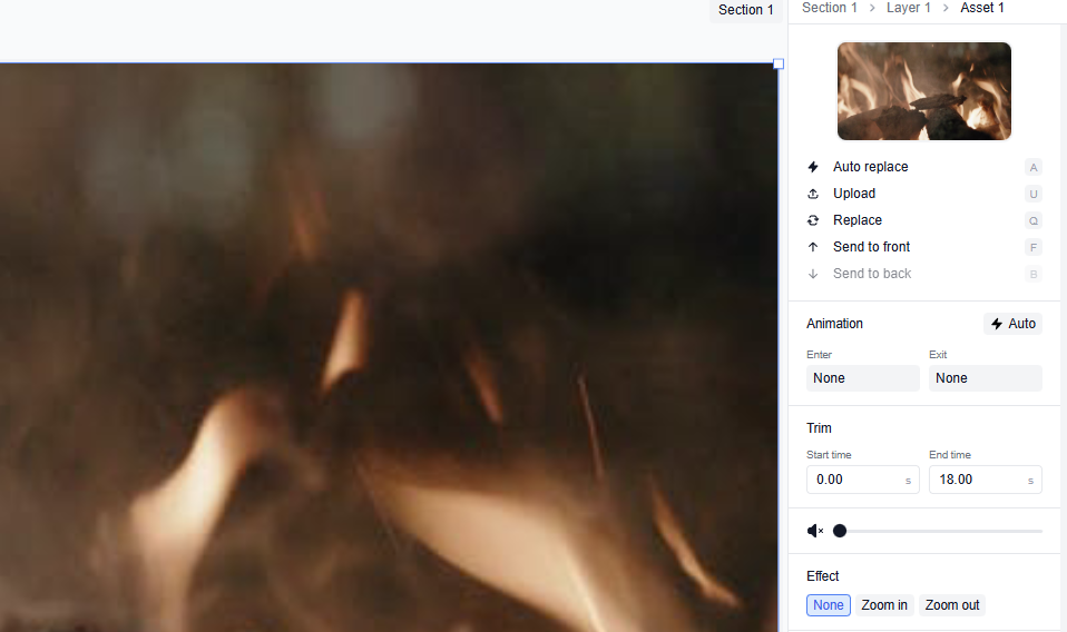 You can swap or adjust visuals with VideoGen