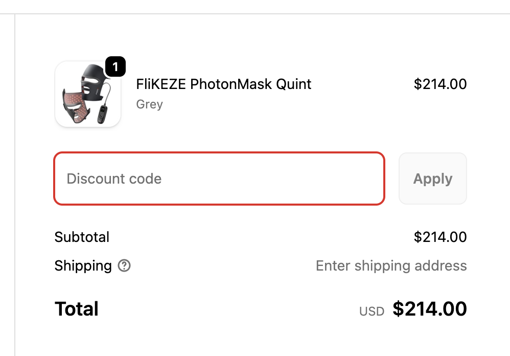 flikeze-discount-code-field