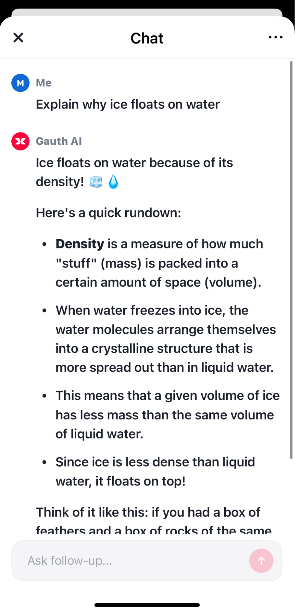 gauth ai ice answer