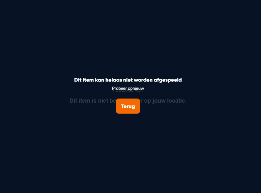 npo streaming error