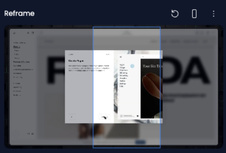 Reframing horizontal video using Klap AI
