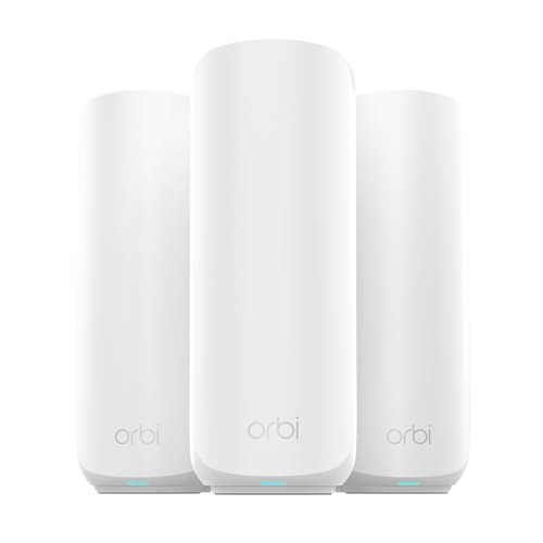 Large image for amazon product "NETGEAR Orbi 370 Series Dual-Band WiFi 7 Mesh Network System for H…"