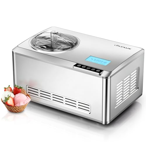 Large image for amazon product "COUPLUX Ice Cream Maker with Compressor"