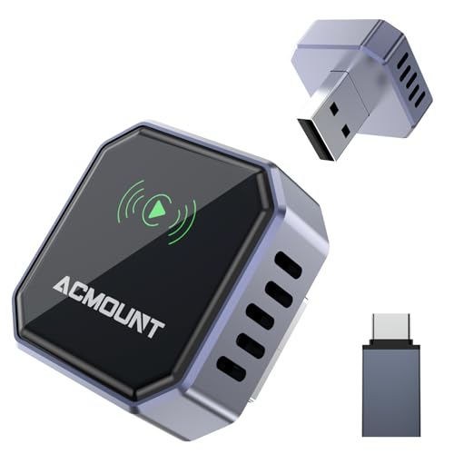 Large image for amazon product "Acmount 2-in-1 Wireless CarPlay & Android Auto Adapter"