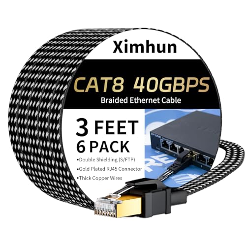 Large image for amazon product "Ximhun ‎X-CAT8-3FT-6pack"