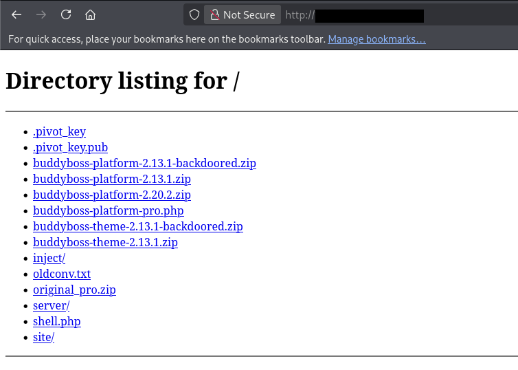 attacker_s server hosting payloads working files exflitrated data tooling, BuddyBoss