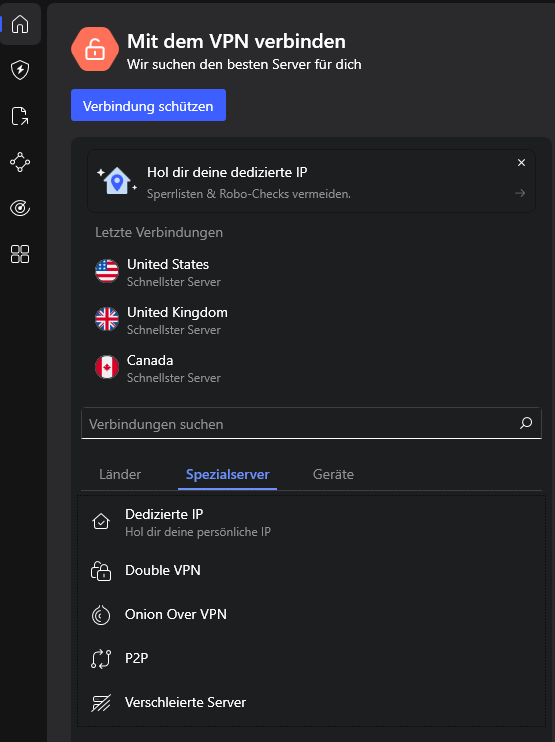 nordvpn de connections