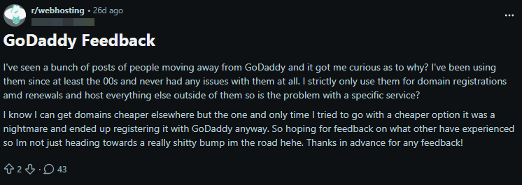 reddit feedback