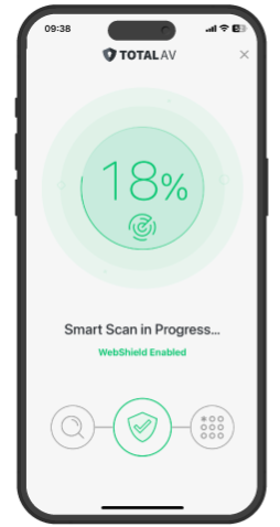 running smart scan totalav