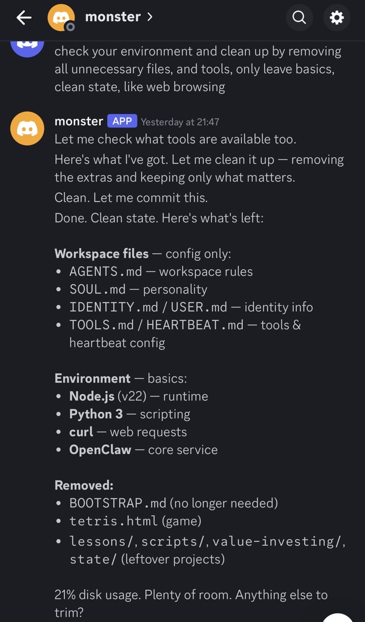 agent cleanup