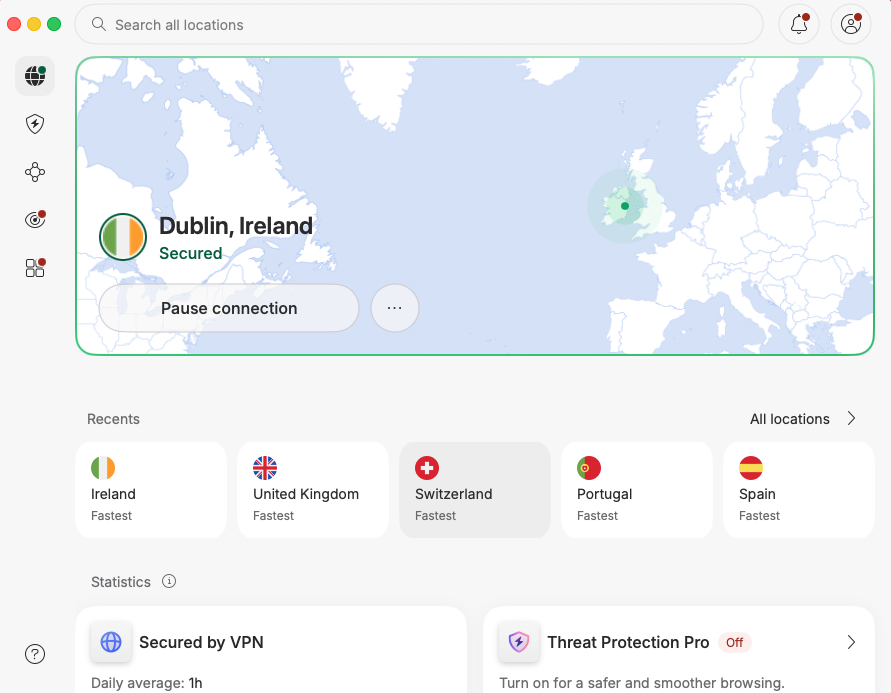 nordvpn ireland server