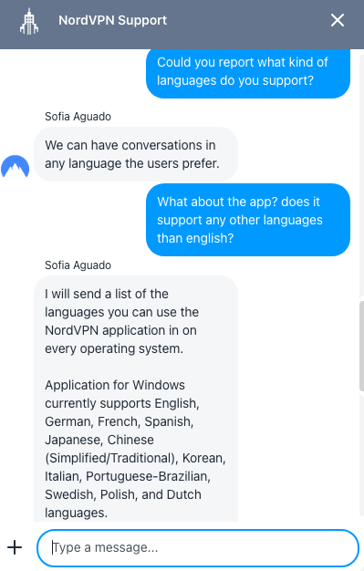 nordvpn support