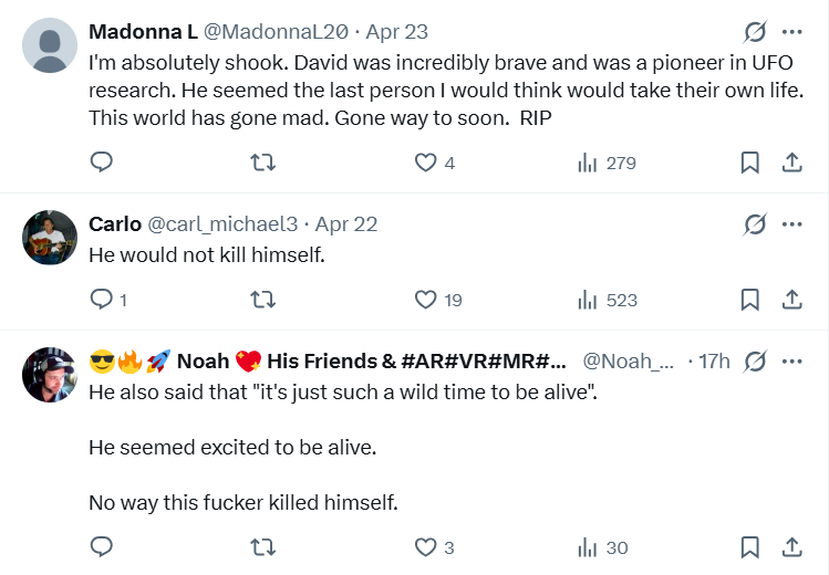 reaction wilcock death