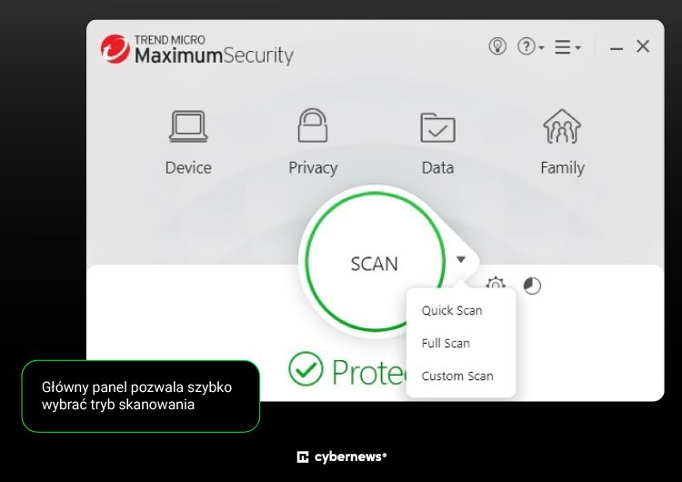 trendmicro av protection scan PL