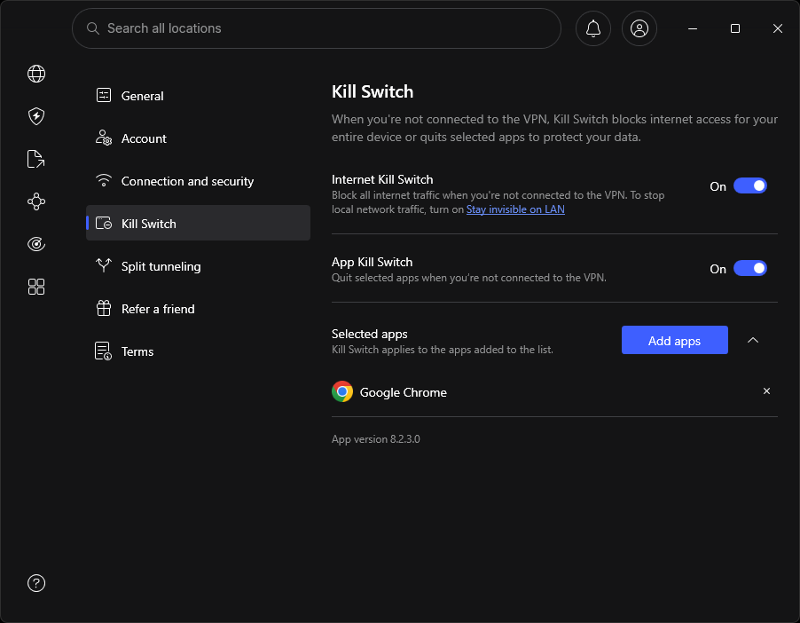 NordVPN Kill Switch new