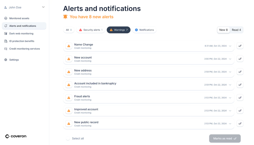 coveron alerts