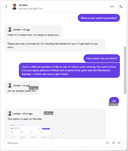 Hostinger live chat resized
