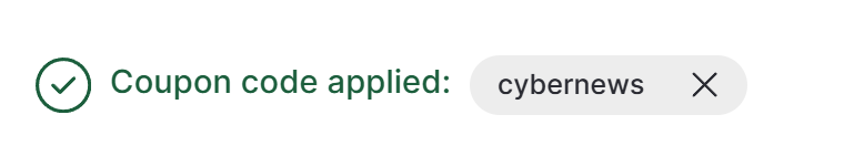 NordVPN discount code applied
