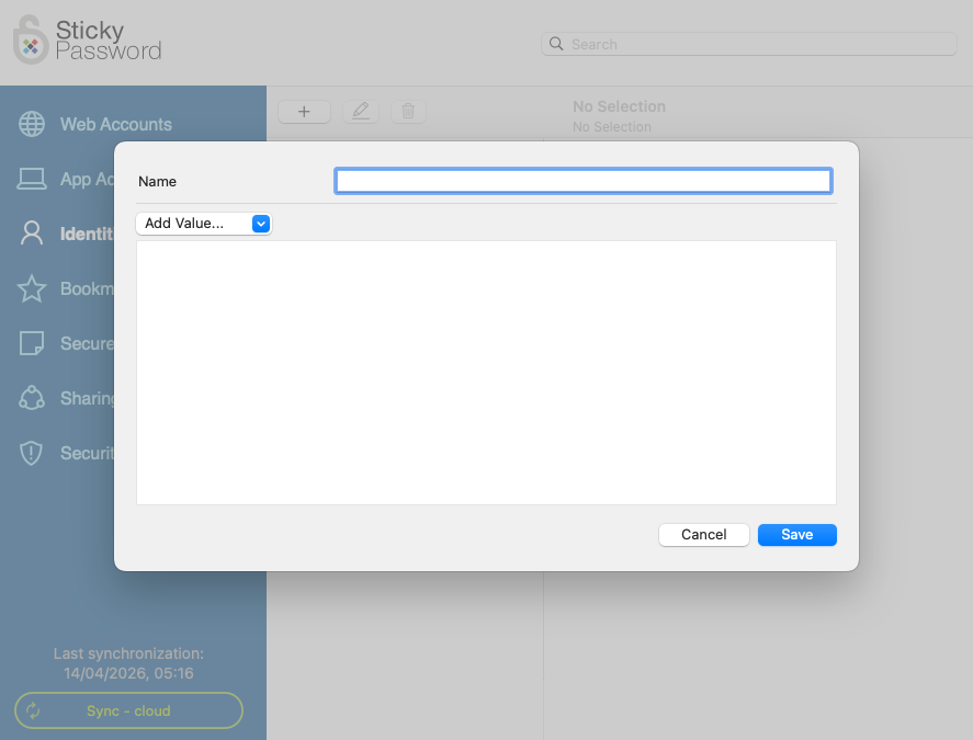 Sticky Password data importing