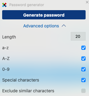 stickypassword password generator