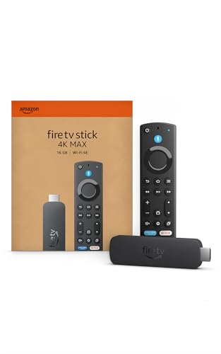 Large image for amazon product "Amazon Fire TV Stick 4K Max (newest model), streaming device, with AI-powered Fire TV Search, supports Wi-Fi 6E, free & live TV without cable or s…"