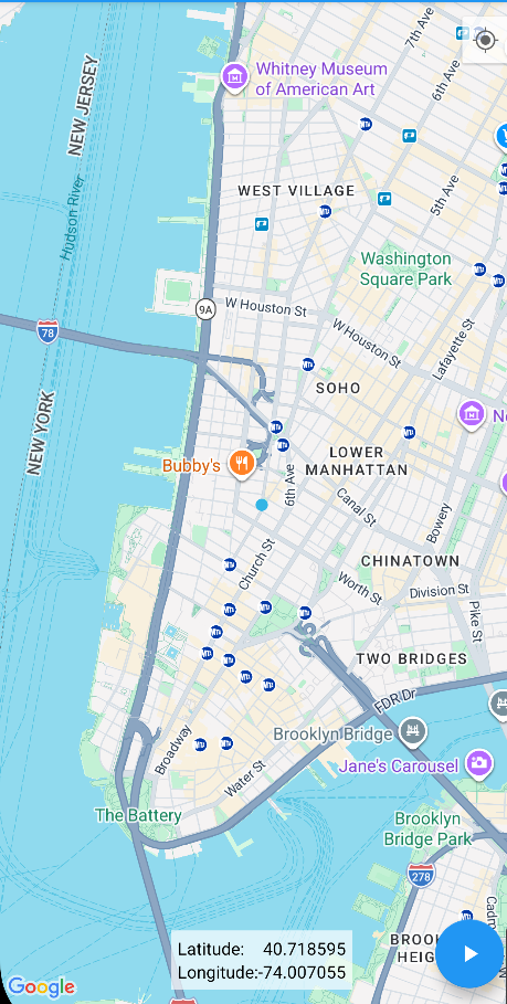 checking spoofed location on google maps