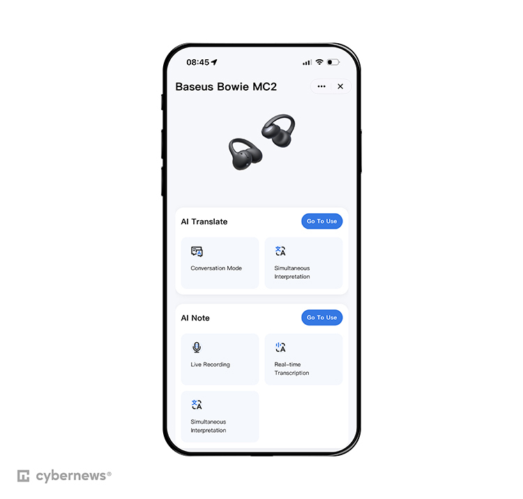 Baseus AI features