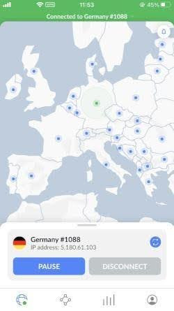 nordvpn connect germany
