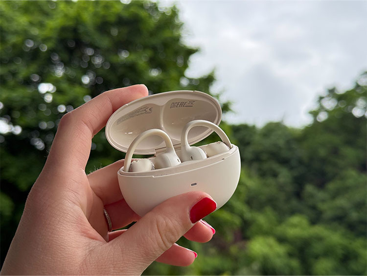 White baseus earbuds