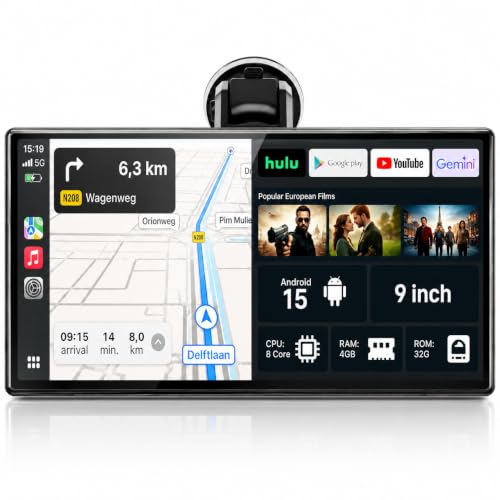 Large image for amazon product "LAMTTO 9-inch Apple CarPlay for car"
