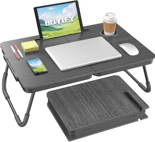 Large image for amazon product "BUYIFY foldable laptop bed desk"