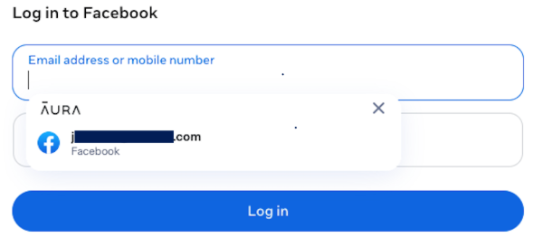 Aura Password Manager autofill