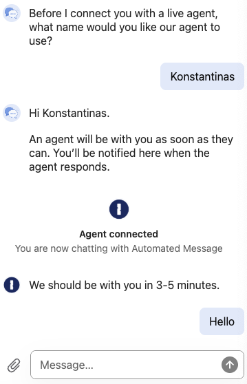 Open live chat support chat with 1Password