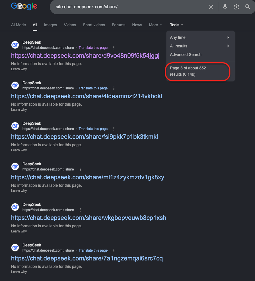 deepseek indexed