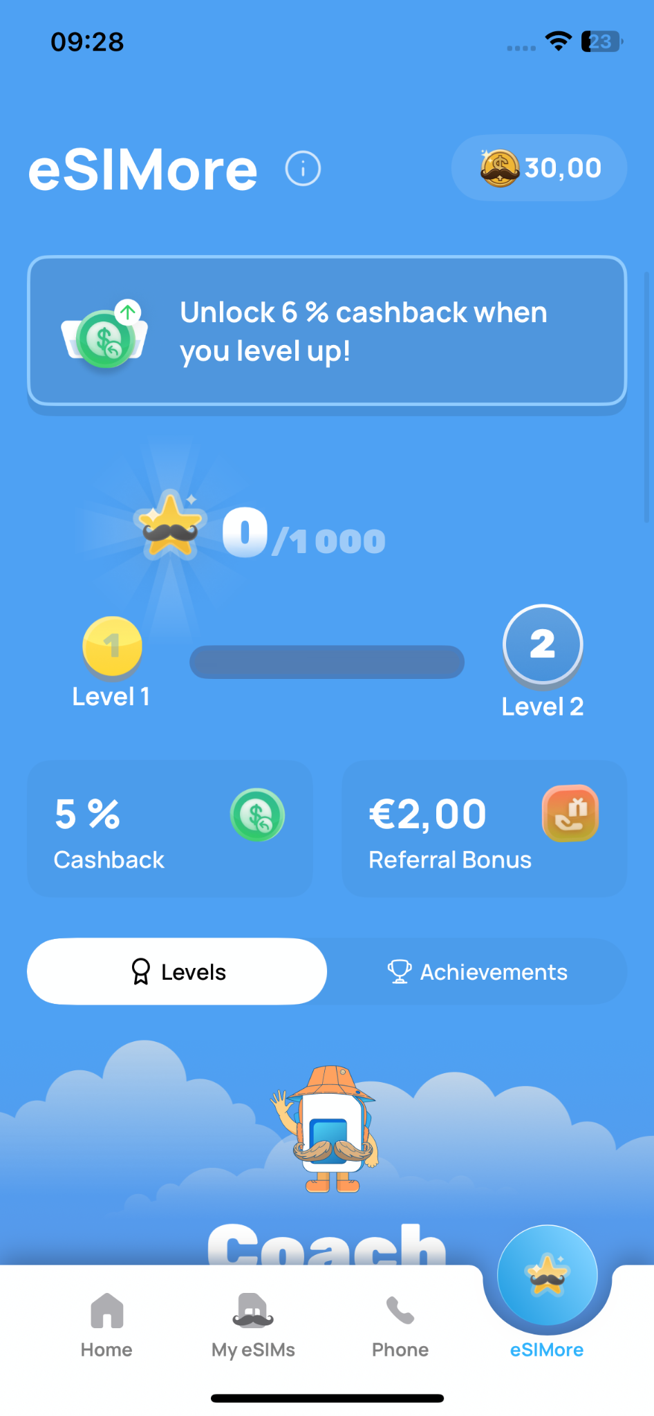 esimoney cashback system