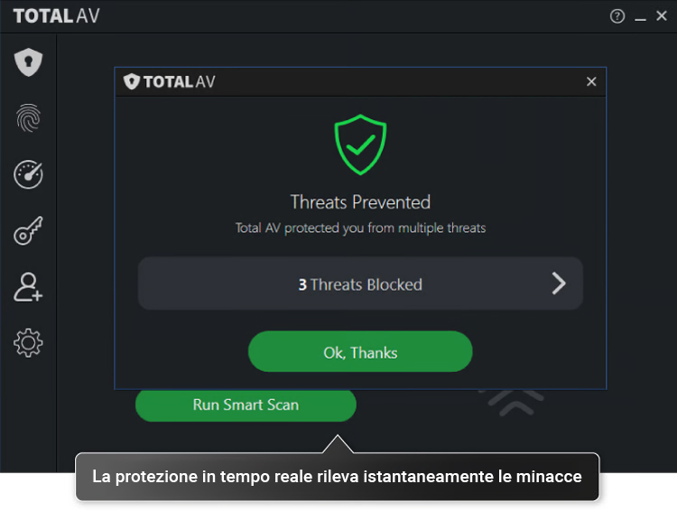 totalav real time protection IT