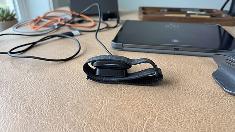 Hume Band 2 charging on its dock ready for the next wear