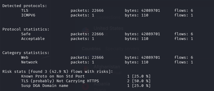 ndpi nordwhisper nordvpn obfuscation test