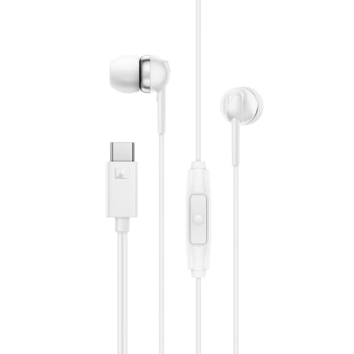 Large image for amazon product "Sennheiser CX 80U in-Ear Headphones, USB C Connection, White"