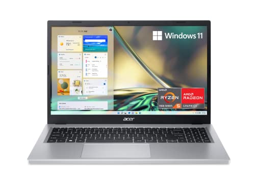 Large image for amazon product "acer Aspire 3 A315-24P-R2SC Slim Laptop | 15.6" Full HD IPS Display | AMD Ryzen 5 7520U Quad-Core Processor | AMD Radeon Graphics | 8GB LPDDR5 | 2…"